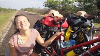 Gepäck auf dem Rad auf der Tour von Mexiko nach Costa Rica
