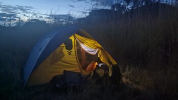 Schlafen im Zelt auf einer Radreise von Mexiko nach Costa Rica