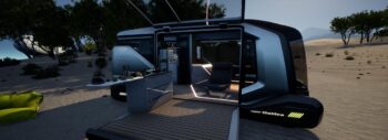 Reisen in der Zukunft: Der Concept Galileo am Strand