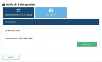Zahlvorgang beim Campingplatz buchen online
