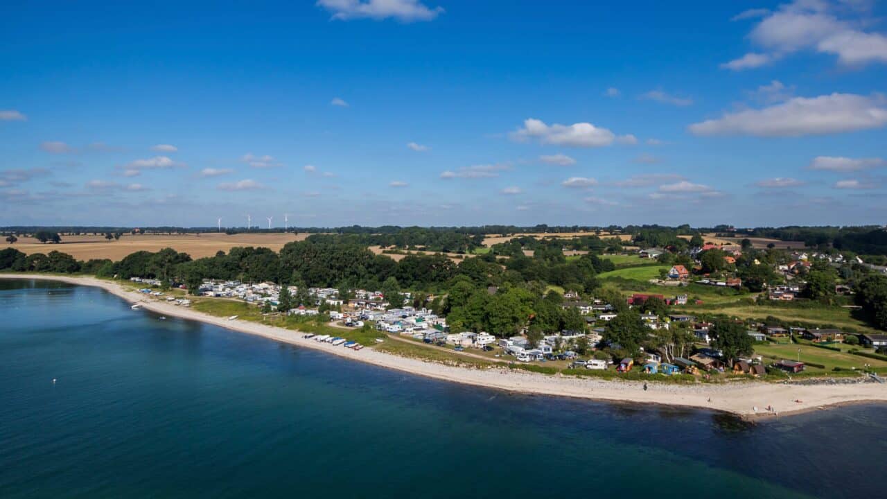 Camping in Deutschland für Wassersportler am Camp Langholz Foto LuftbildserviceBernot