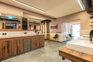 Modernes Bad auf dem All Inclusive Campingplatz Bertahof