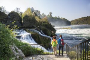 Ausflug zum Rheinfall beim Camping am Hochrhein