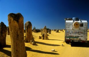 Wohnmobil Weltreise im Nambung Nationalpark in den USA