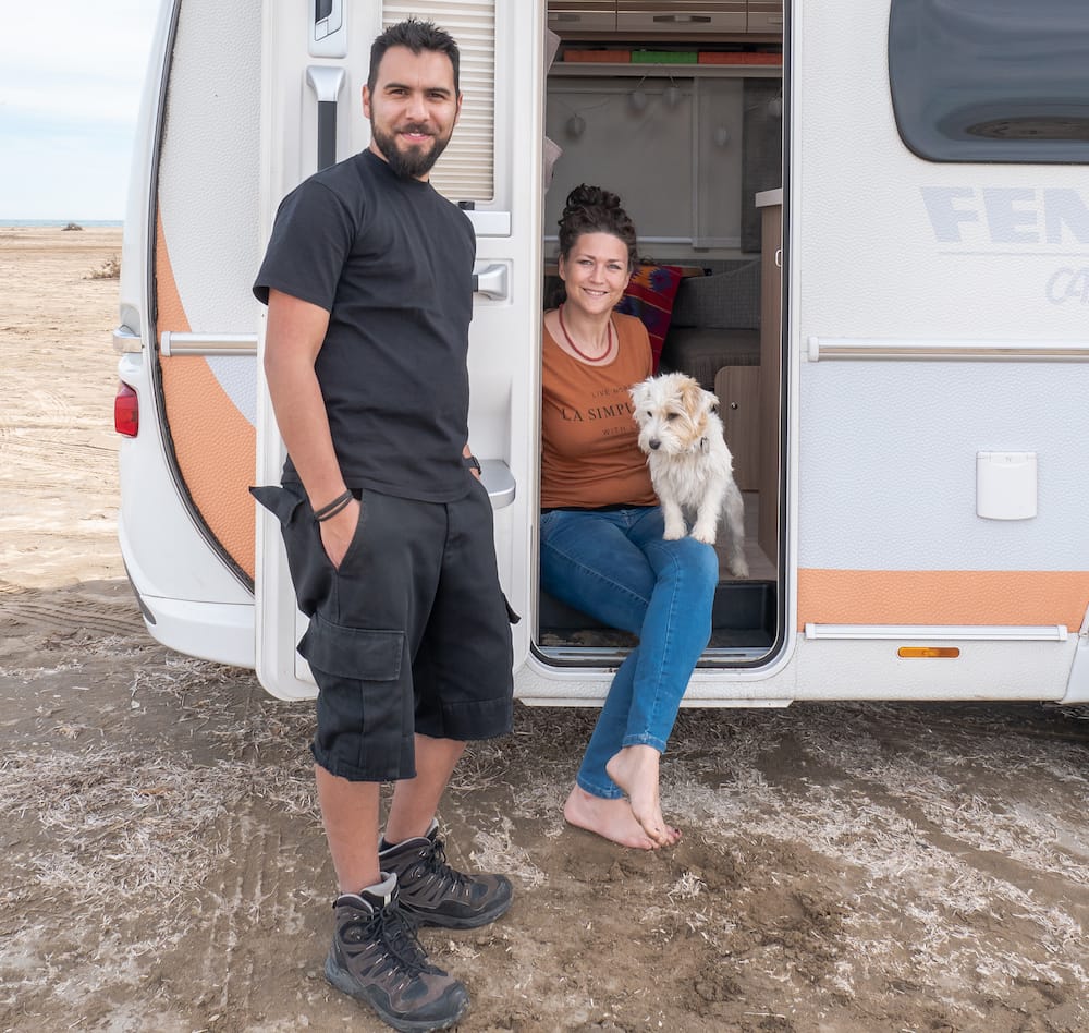 Camping mit Hund Wohnwagen