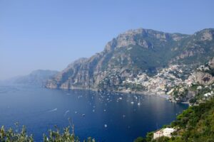 Aussicht auf Italienreise an der Amalfiküste