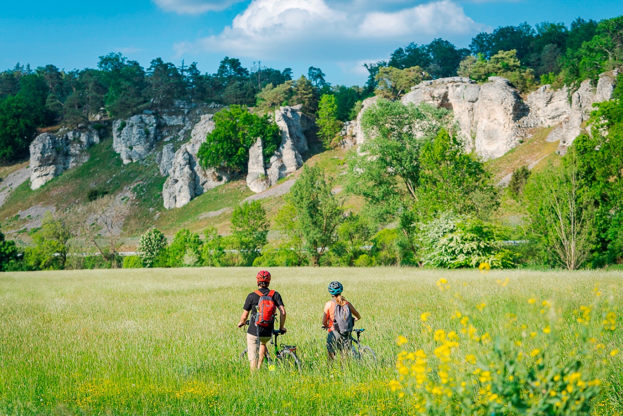 Reisen & Camping in Franken: Eine romantisch aktive Reise durch Nordbayern 21 Radtour im Altmühltal beim Camping in Franken