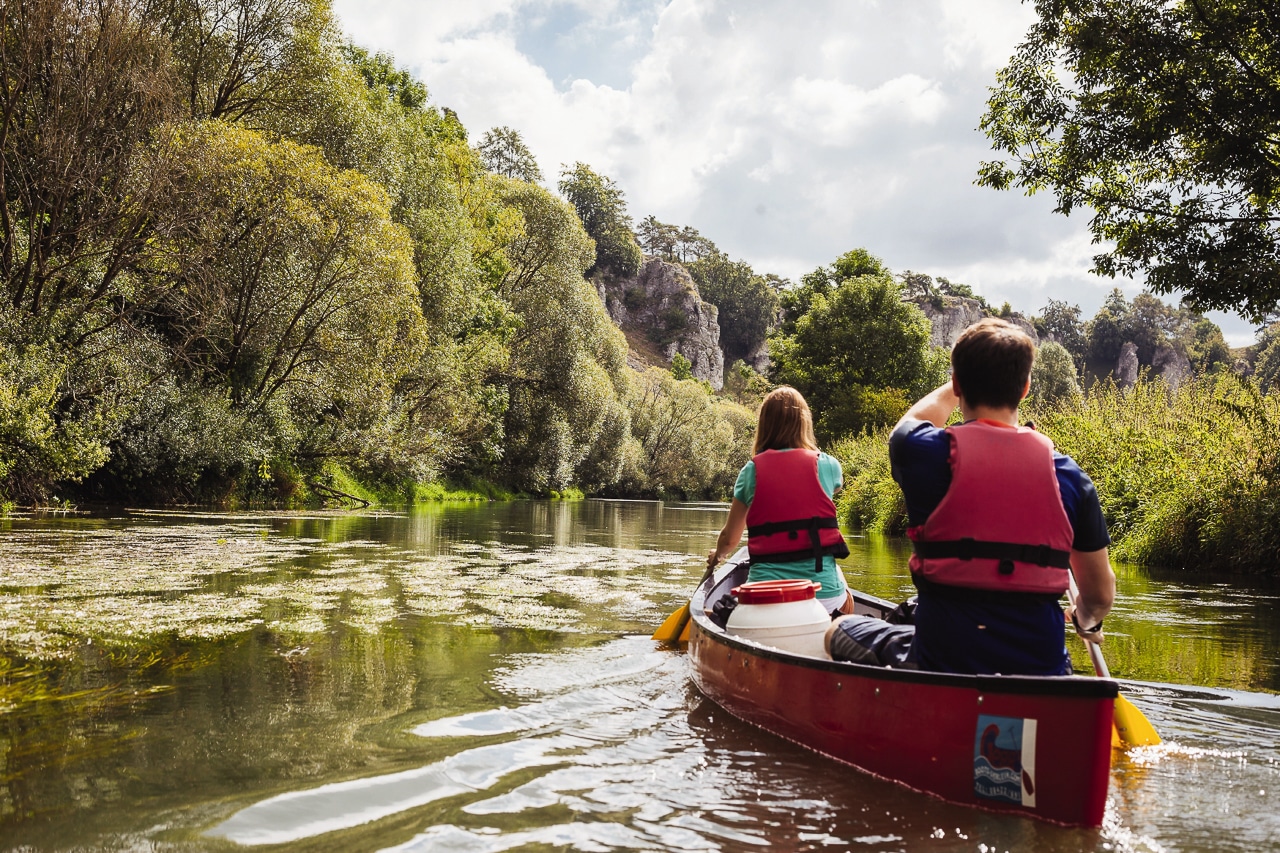 Reisen & Camping in Franken: Eine romantisch aktive Reise durch Nordbayern 22 Camping Franken Camping Altmuehltal Kanu Cwww.bayernbyGertKrautbauer