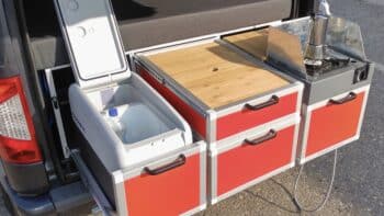 Küchenbox im Smart Camper Mini Camper