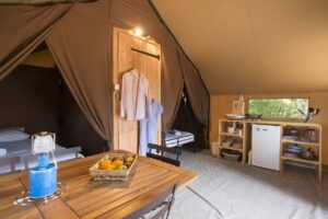 Huttopia Glamping Zelt innen