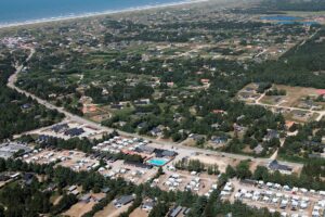 Blick auf den Vejers Familien Camping Süddänemark