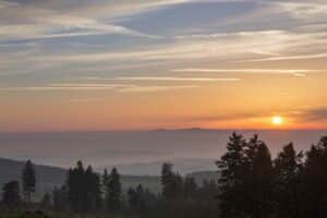 Sonnenuntergang in Vogelsberg
