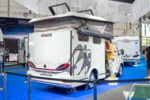 Knaus Tourer CUV Heckgarage verschlossen