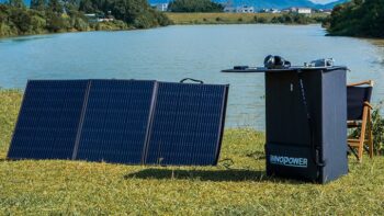 iNNOPOWER Campingtisch Solarpanel See