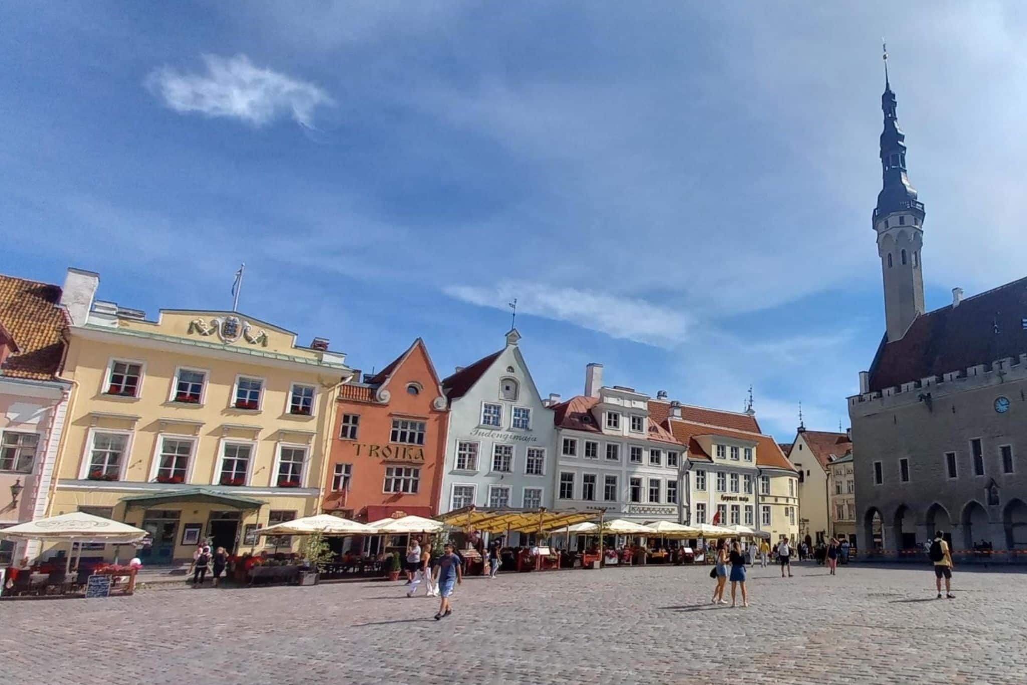 Der Rathausplatz von Tallinn.