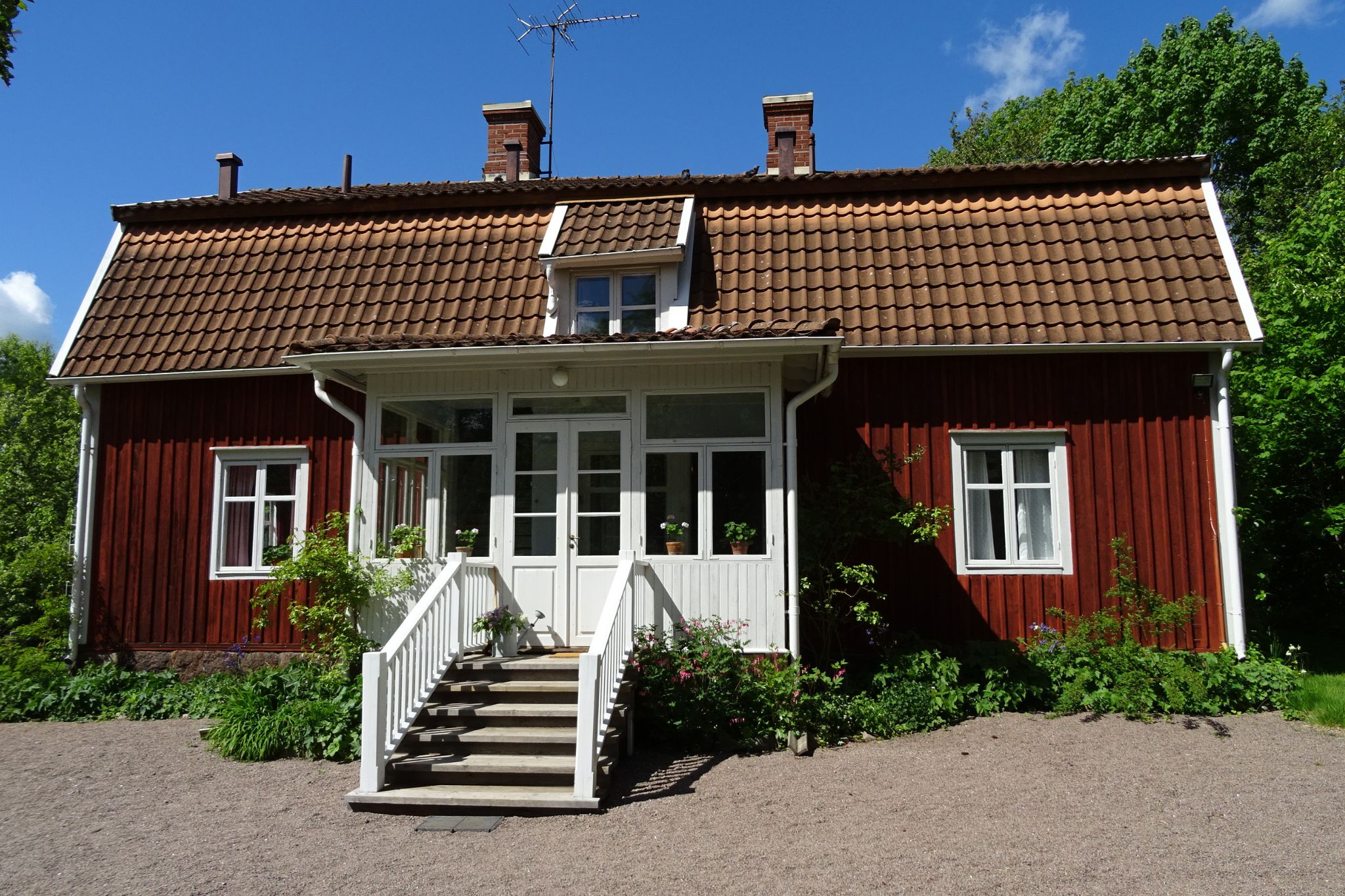 In diesem Holzhäuschen in Vimmerby hat Astrid Lindgren ihre Kindheit verbracht.