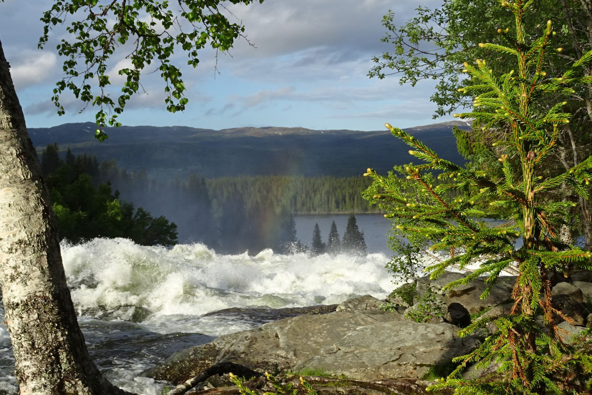 Schweden Wasserfall 