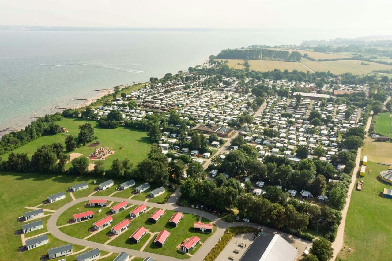 Ostseecamping Familie Heide in Schleswig Holstein aus der Vogelperspektive