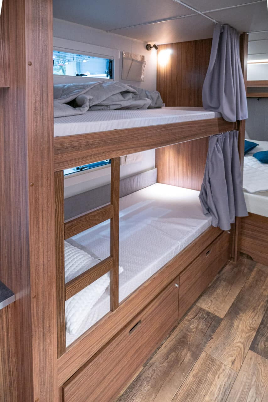 Polar Blueline 650 FDC (2024): Neuauflage des Klassikers von Polar mit Etagenbett - mit 360°-Tour! 2 polar blueline 650 fdc etagenbett
