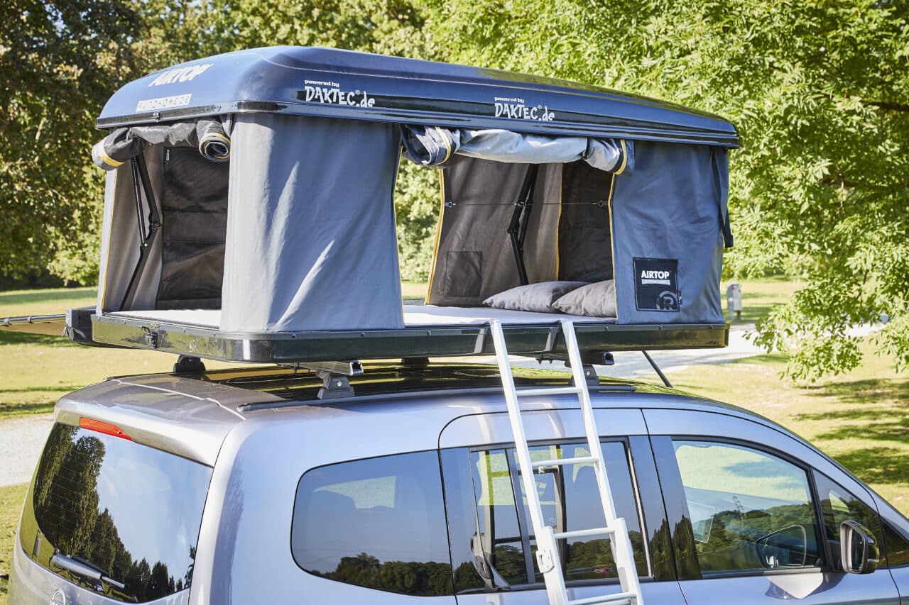 Nissan townstar ev kombi camper bett aussen