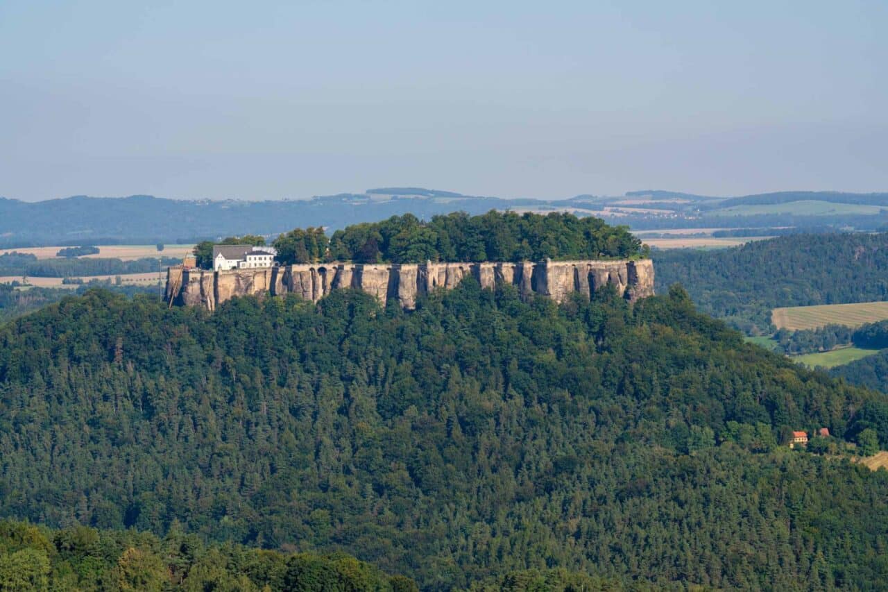 Camping Erzgebirge- Festung Königstein von wietem