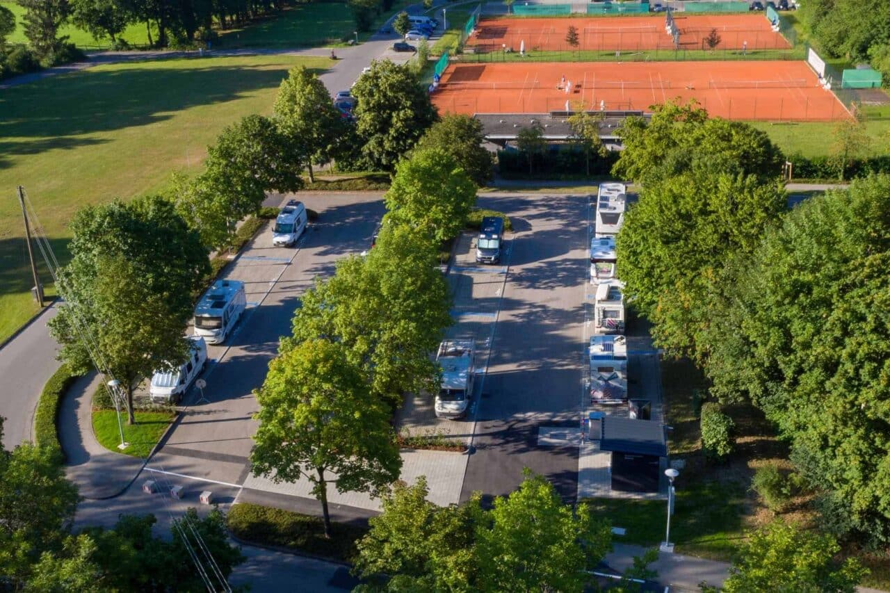 Der Stellplatz am Blautopf ist ganzjährig geöffnet. © Stadt Blaubeuren