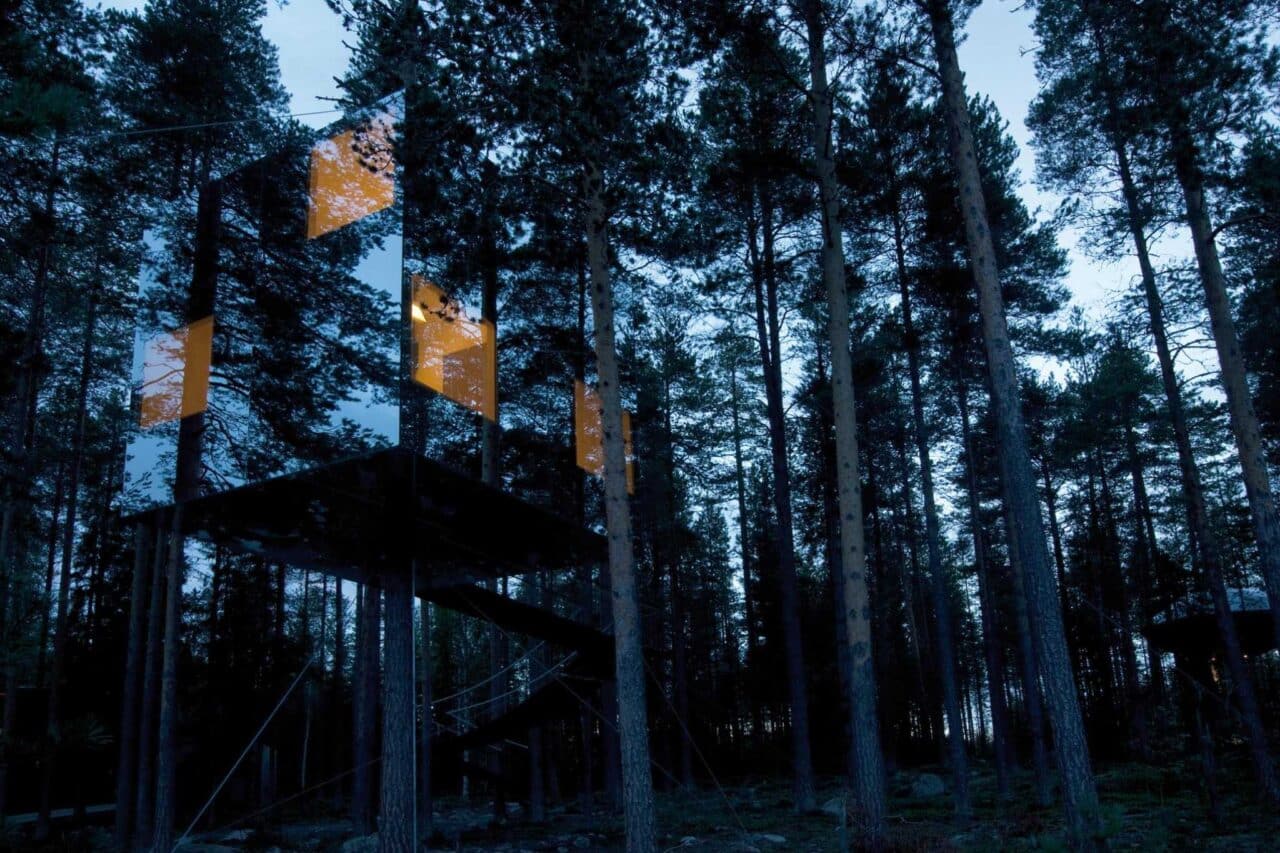 Camping außergewöhnliche Unterkünfte Baumhaushotel Schweden