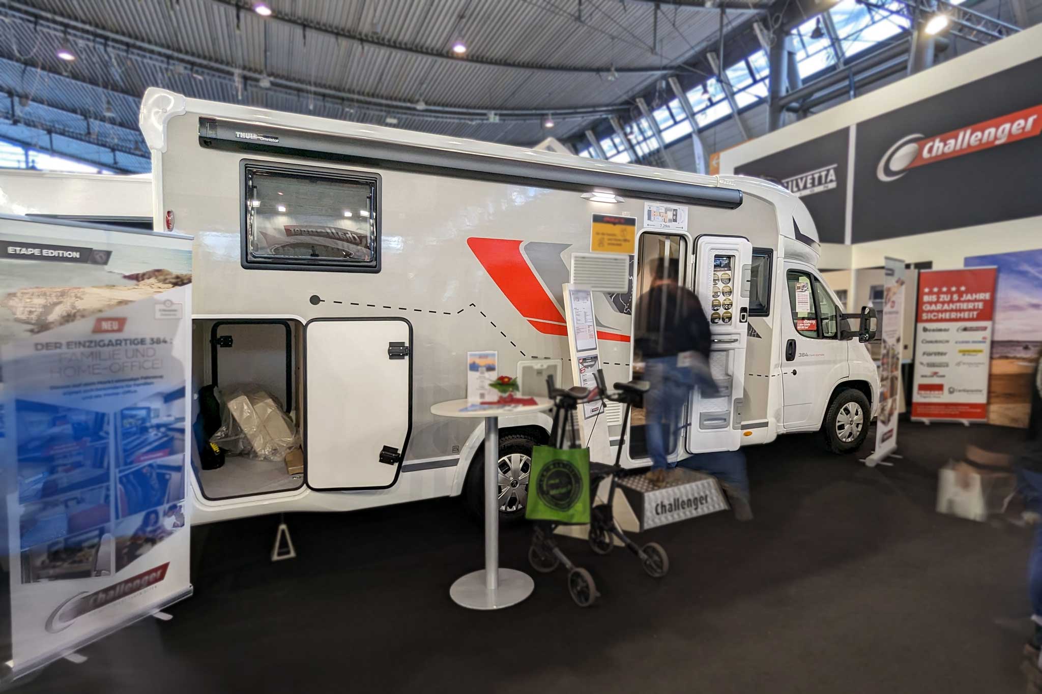 Challenger 384 (2024) – Wohnmobil mit flexiblem Grundriss und modularen Schlafplätzen für bis zu 5