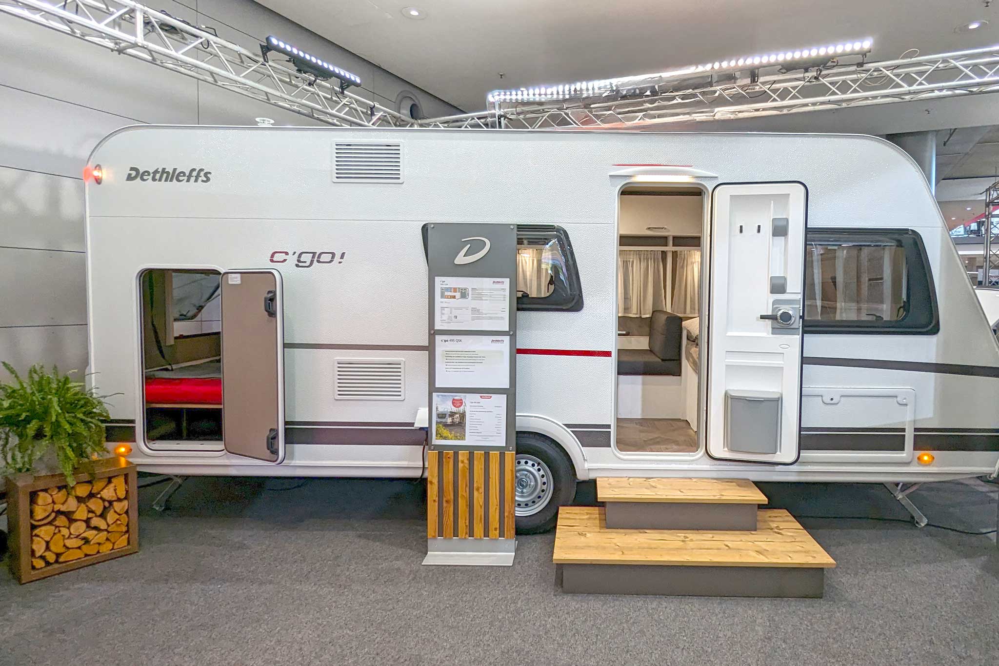 Wohnwagen-Neuheiten 2024: Dethleffs c’go 495 QSK – geräumiger Familien-Caravan mit bis zu 7 Schlafplätzen