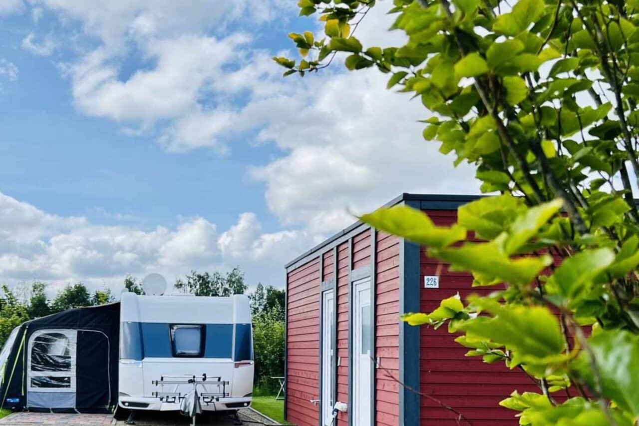 Camping mit Privatsanitär