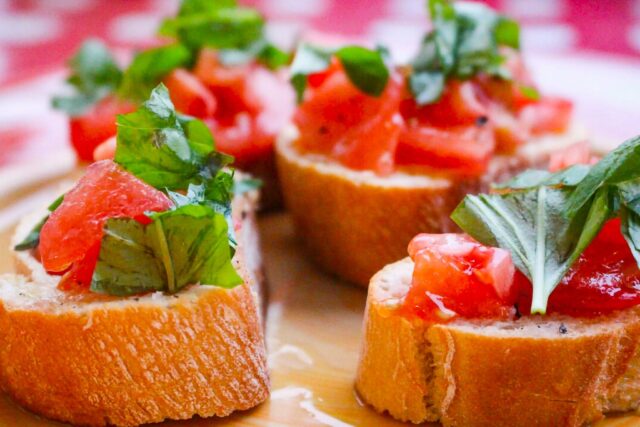 Camping-Snacks: Bruschetta