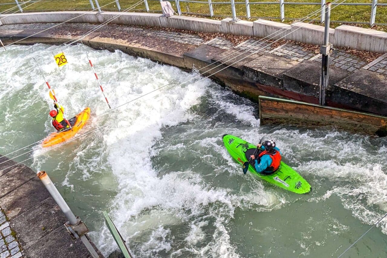 Camping in Augsburg Hochablass Kajak