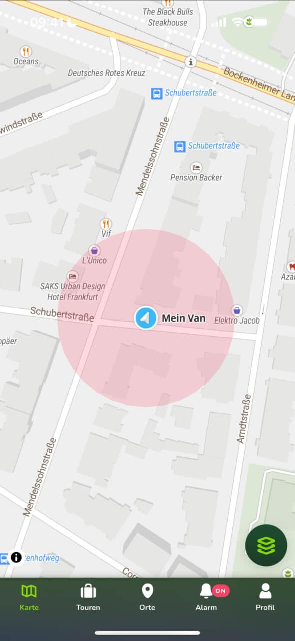 app screenshot alarmzone
