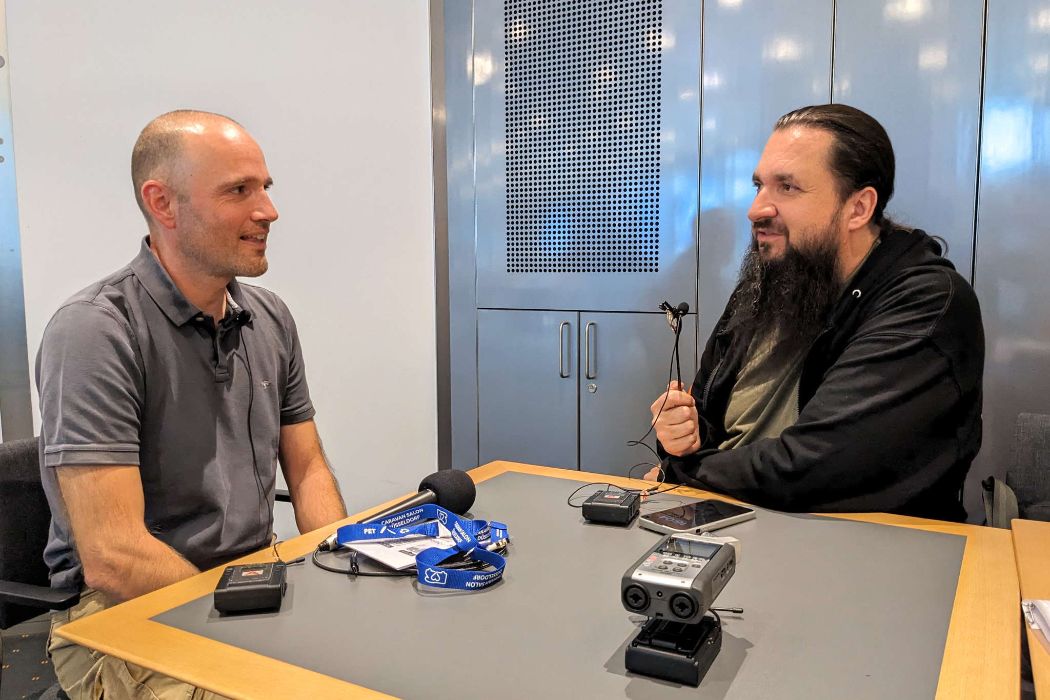 Podcast-Interview: Axel vom Abgefahrn Podcast auf dem Caravan Salon