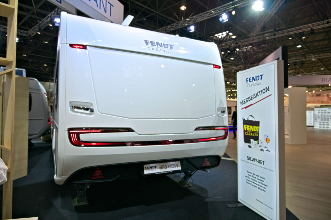 Fendt Diamant 560 GDW Außenansicht hinten Caravan Salon 2024