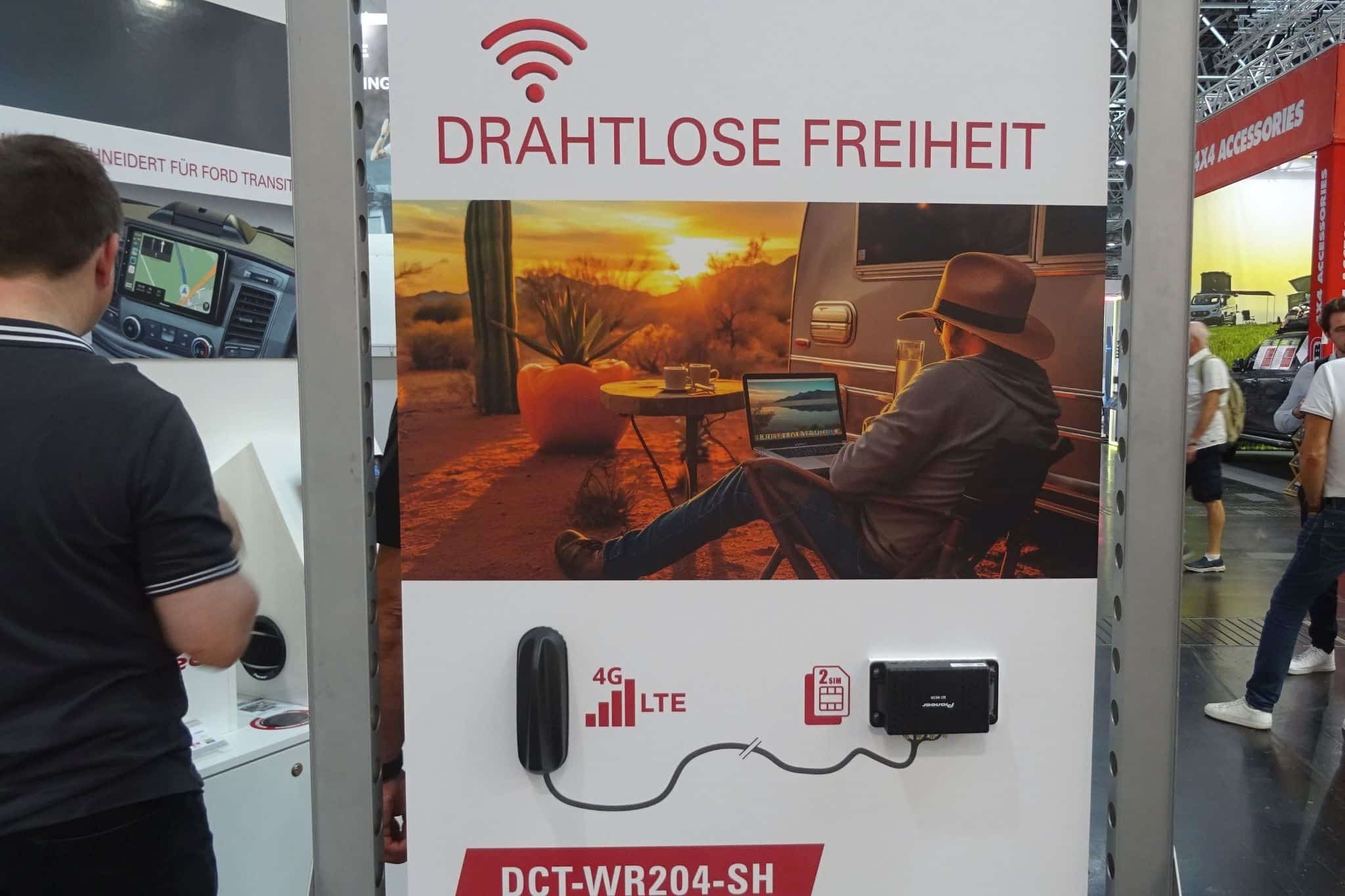 Pioneer DCT-WR204-SH (2024) – 4G Wi-Fi-Router mit Antenne für beste Verbindung unterwegs
