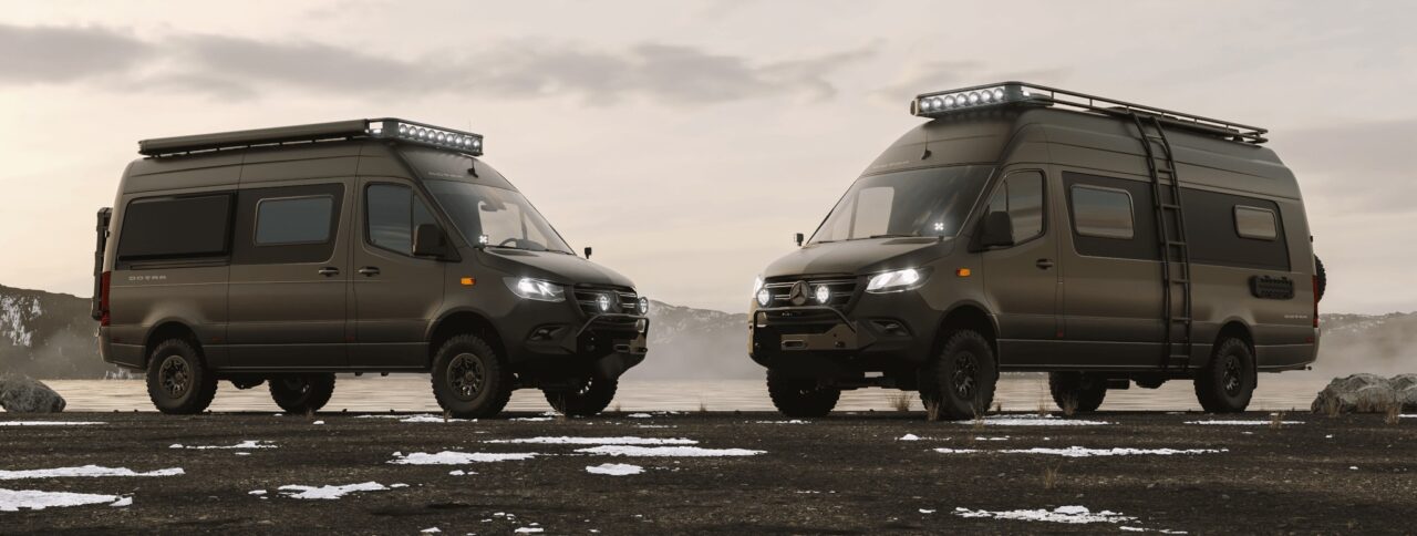 Dovra RIG X-590 & RIG X-730: Offroad-Campingfahrzeuge auf Sprinterbasis aus Schweden 1 Dovra GravelParking A2 A4