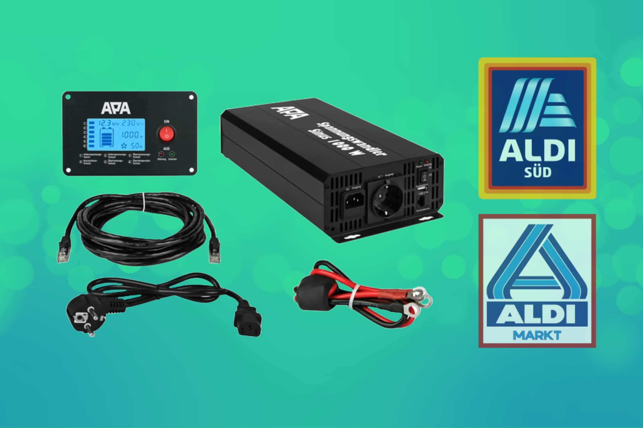 Technik für Camper: Dieser Spannungswandler/ Wechselrichter ist jetzt stark reduziert im ALDI Onlineshop