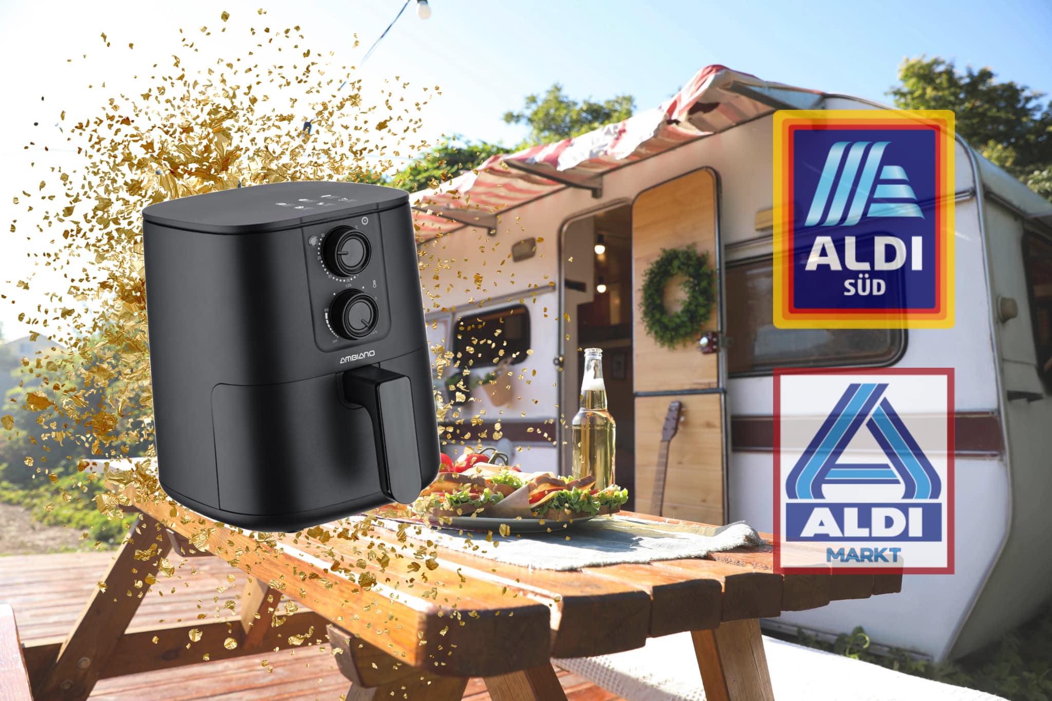 Ölfrei Frittieren auf dem Campingplatz: Diese praktische Mini-Heißluftfritteuse gibt es jetzt bei ALDI