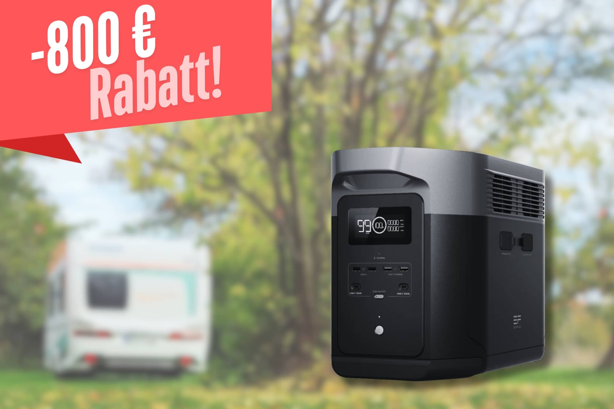 Bis zu 800 € sparen: Diese Powerstation liefert dir 10 Jahre lang Strom