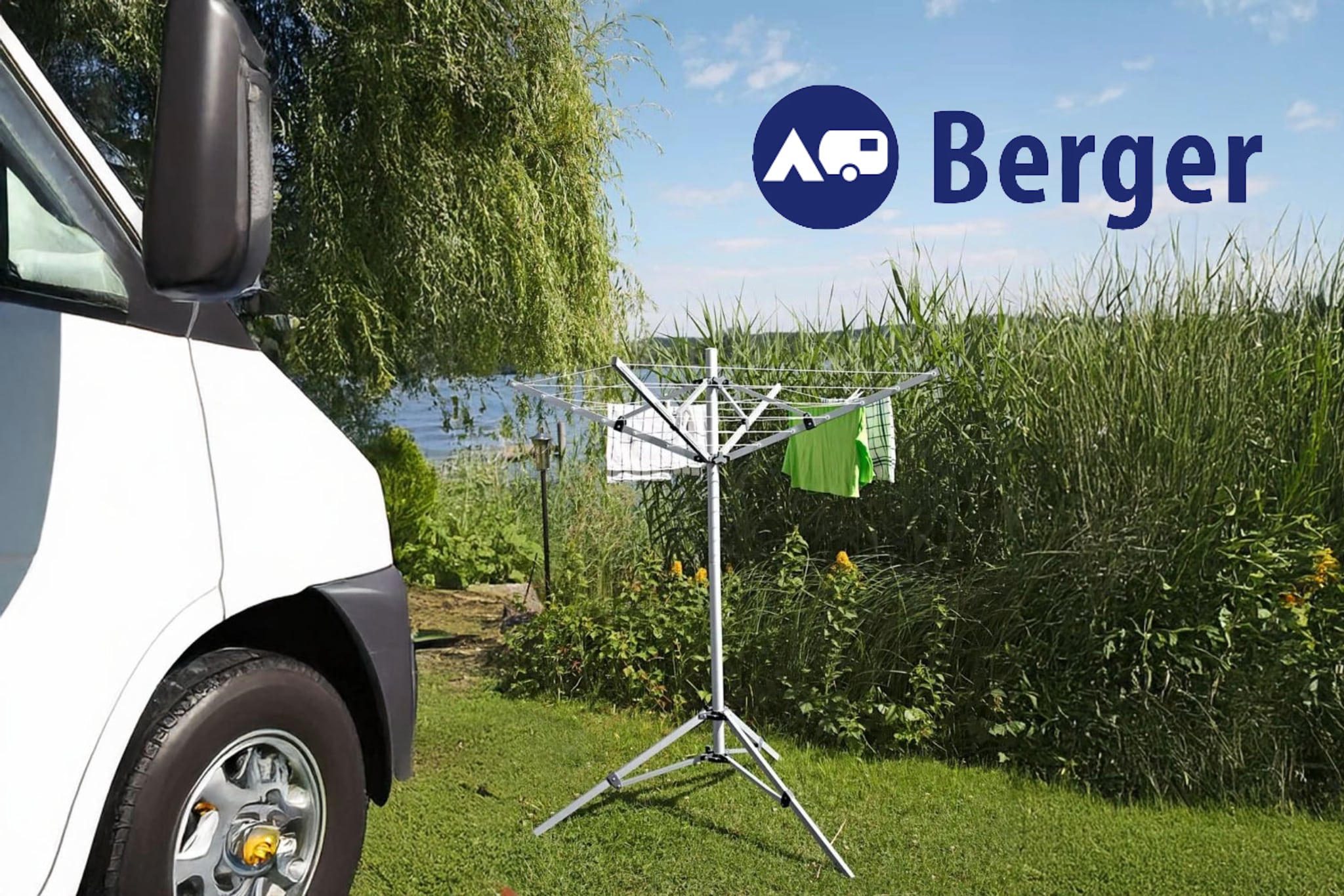Camping-Wäschespinne & Sat-Stativ: clevere 2-in-1-Lösung 30 % günstiger
