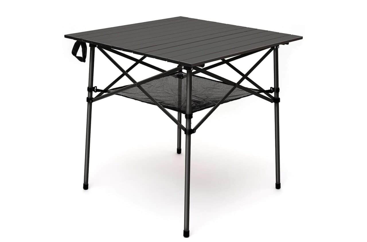camping alu klapptisch mit netz anthrazit