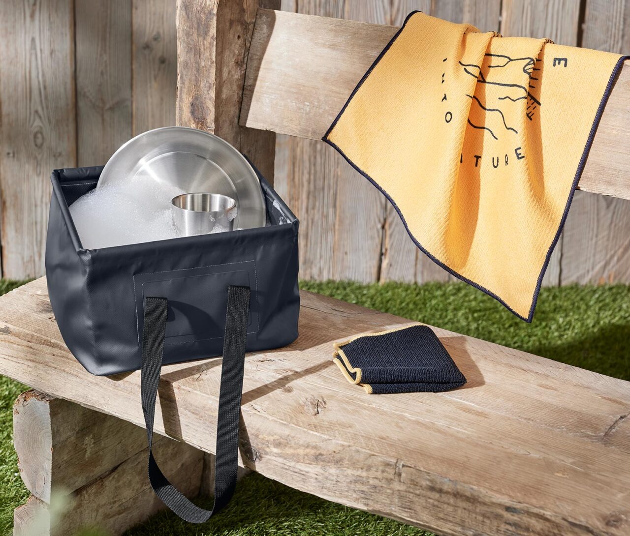 Clevere Küchenhelfer fürs Camping: Nützliche Gadgets zu unschlagbaren Preisen 6 Tchibo faltbare Spülschüssel