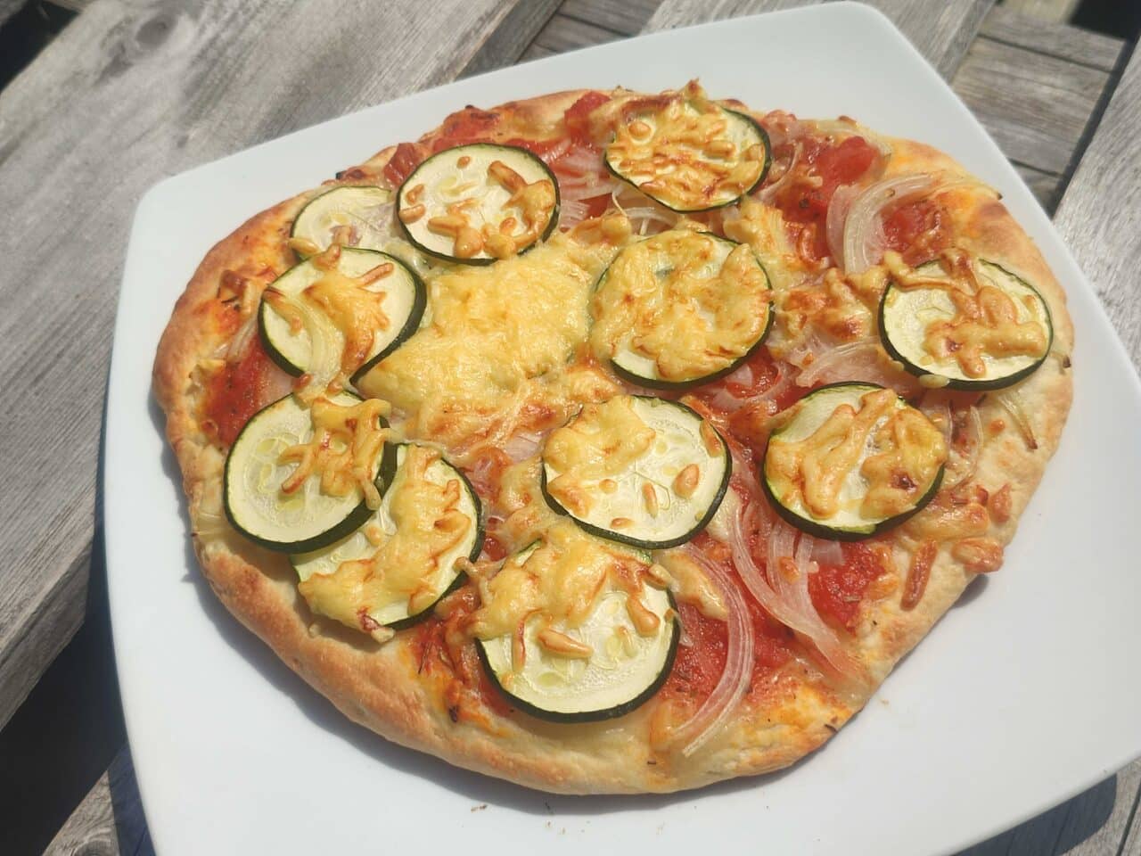 Pfannenpizza Camping