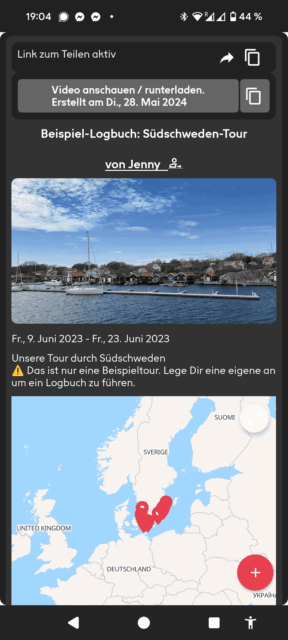 nordcamp app camping skandinavien logbuch