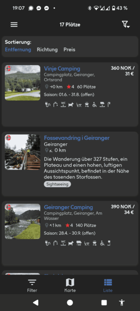 nordcamp app stellplaetze skandinavien