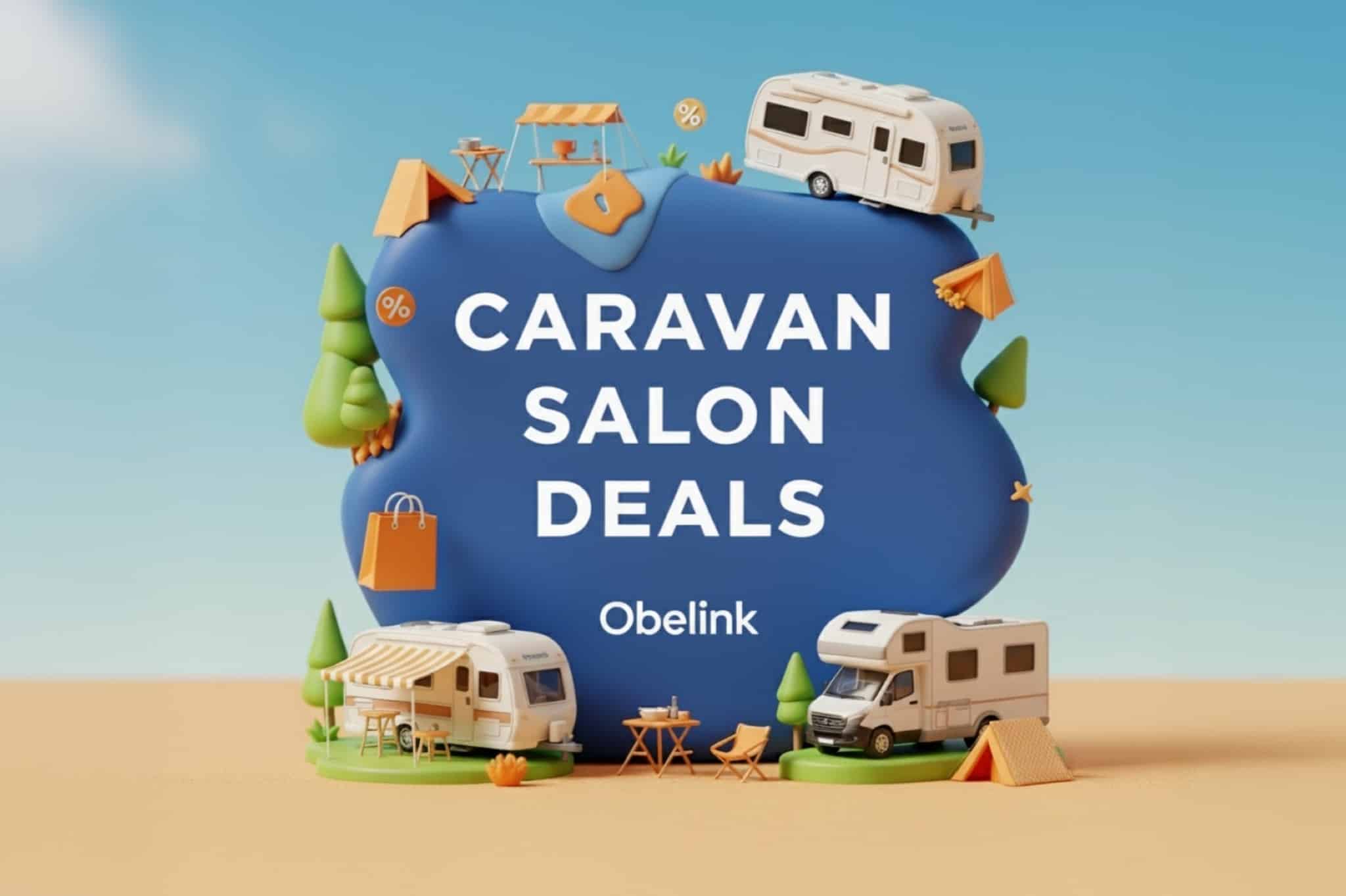 Caravan Salon Deals bei Obelink: Starke Rabatte auf Vorzelte, Rangierhilfen und Zubehör für Camper!