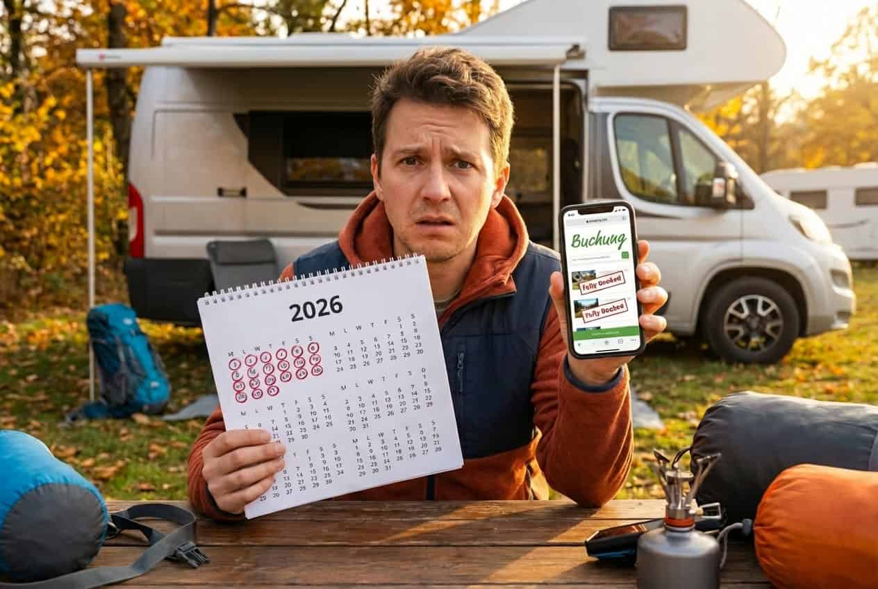 Mann plant Camping für 2026