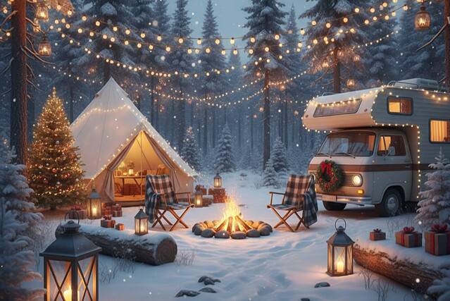 camping weihnachten