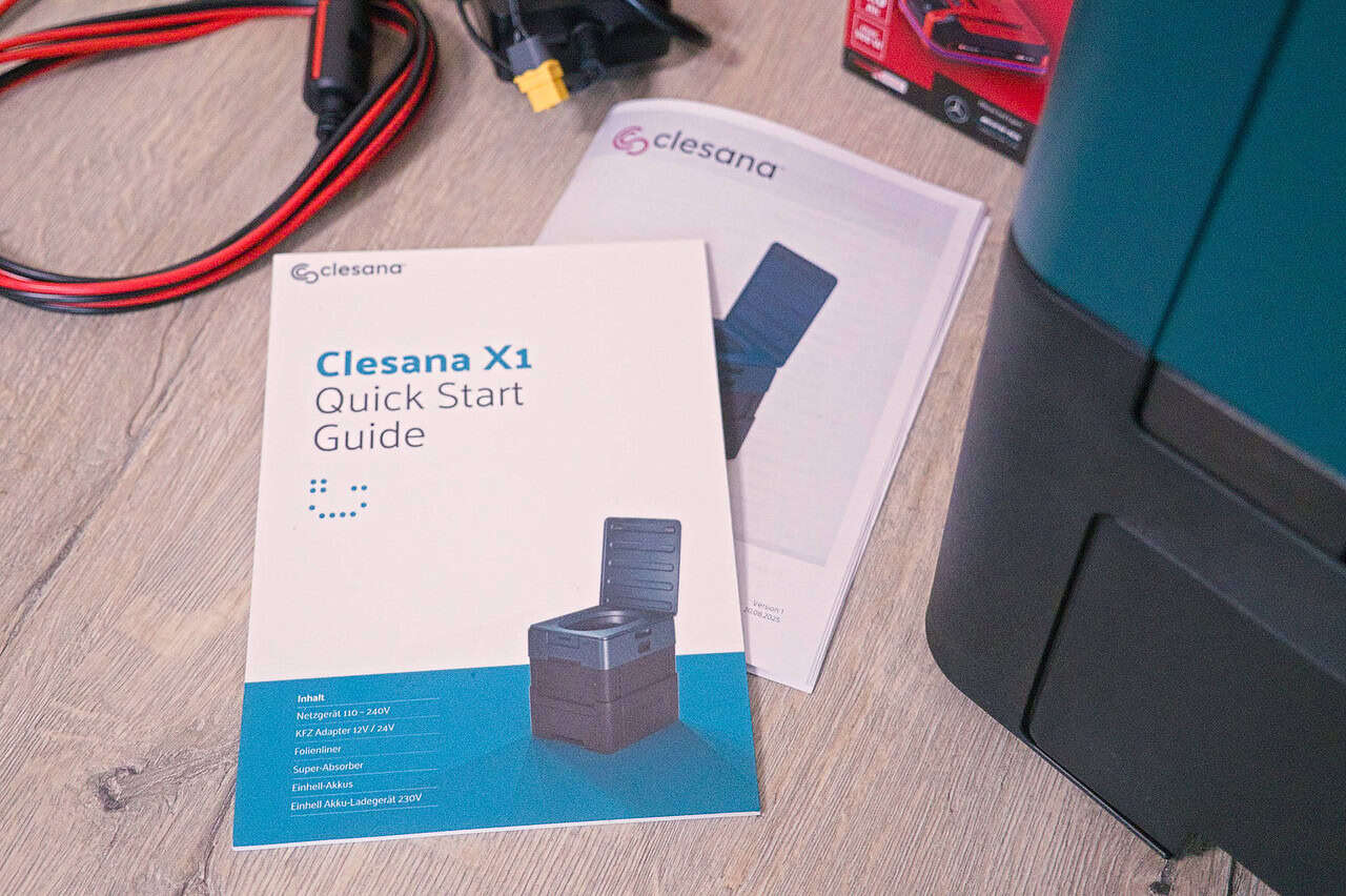 Nie wieder Schwarzwasser und Entsorgungsstationen: Die mobile Verschweißtoilette Clesana X1 im Test 5 clesana x1 bedienungsanleitung